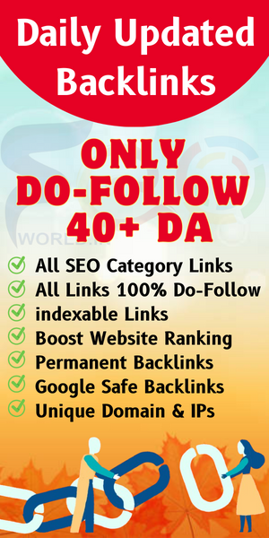 Daily Updated Backlink - SEO WORLD