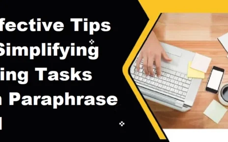 Writing Tasks with Paraphrase Tool