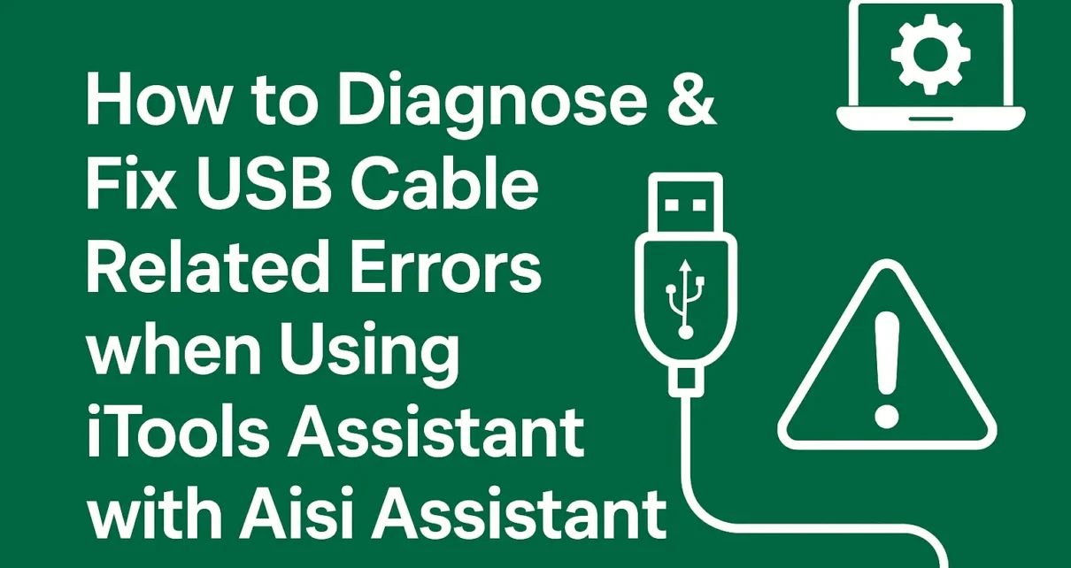 Fix USB Cable Related Errors when Using iTools