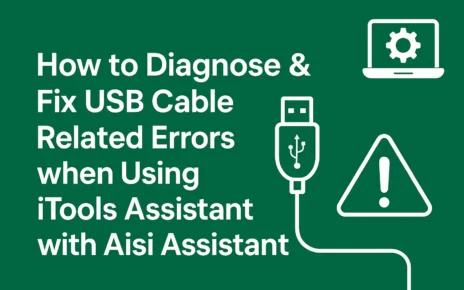 Fix USB Cable Related Errors when Using iTools