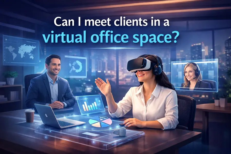 Virtual office meeting spaces