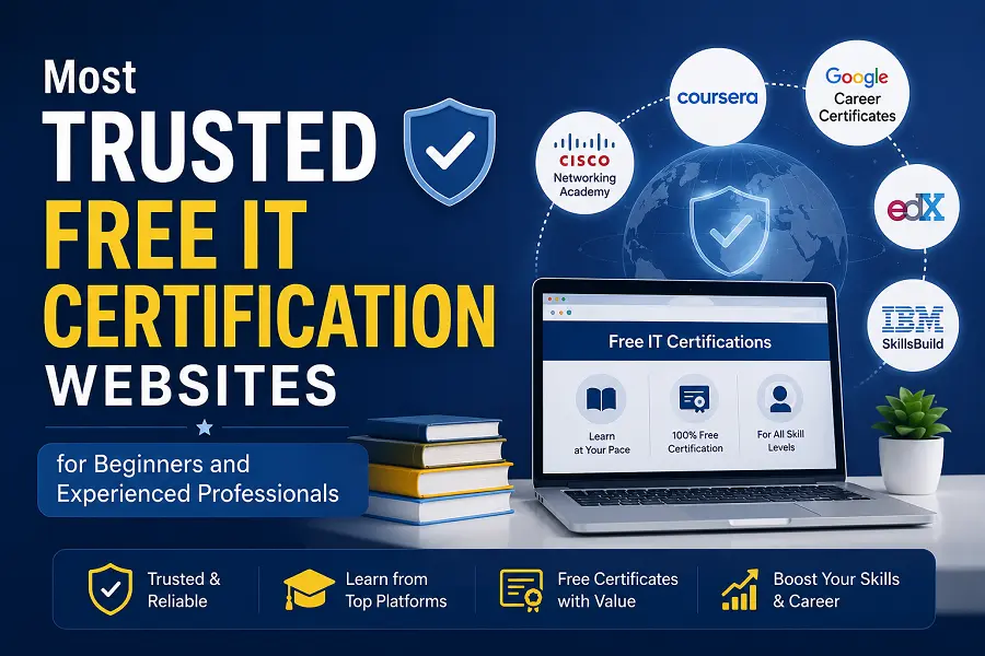 Most Trusted Free IT Certification Websites for Beginners and Experienced