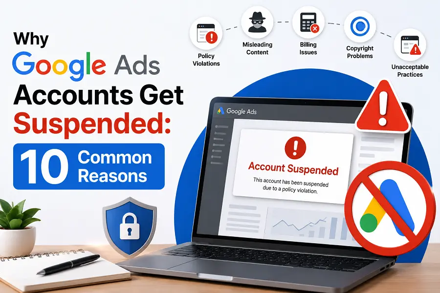Why Google Ads Accounts Get Suspended
