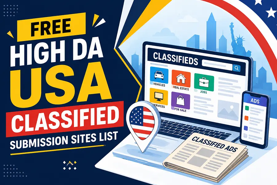 Free High DA USA Classified Submission Sites List