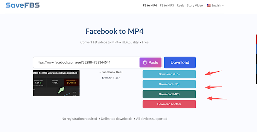 Facebook to MP4