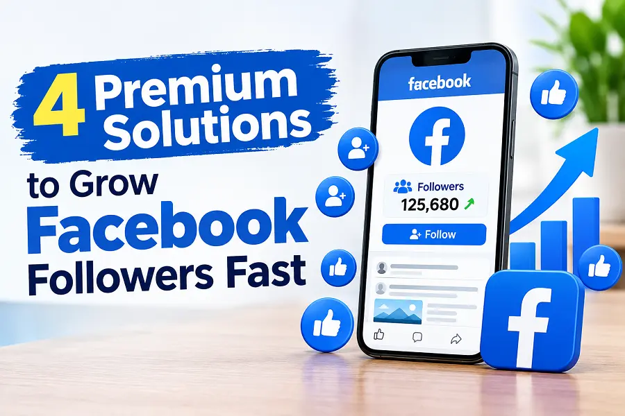 4 Premium Facebook Follower Growth Services