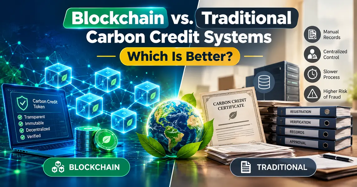 Blockchain vs. Traditional Carbon Credits